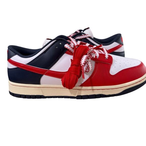 NEW Nike Dunks Boston Red Sox Retro Low Tops Color: Red, White, Blue (13) main image 7